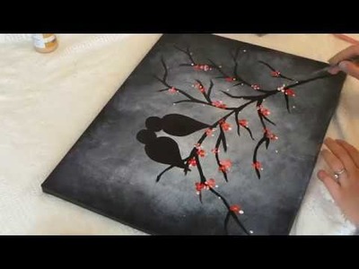DIY Love Birds Painting | Artwork Tutorial | Step-by-Step
