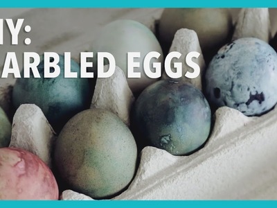 DIY: Marbled Easter Eggs with Shaving Cream