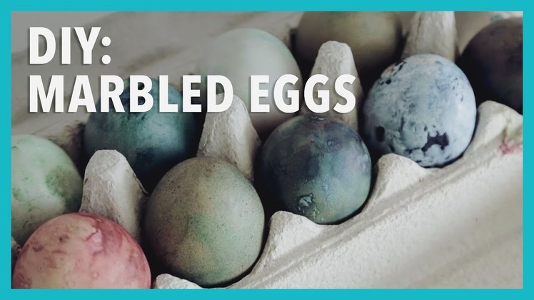 DIY: Marbled Easter Eggs with Shaving Cream