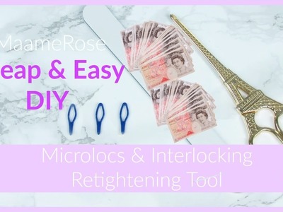 DIY Microlocks Retightening Tool | Cheap and Easy | Microlocs & Interlocking | Loc Journey | MaameRo