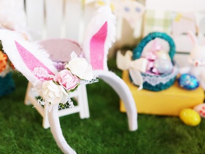 DIY Mini Bunny Ears Headband Tutorial - for Dolls, Nendoroid at Easter