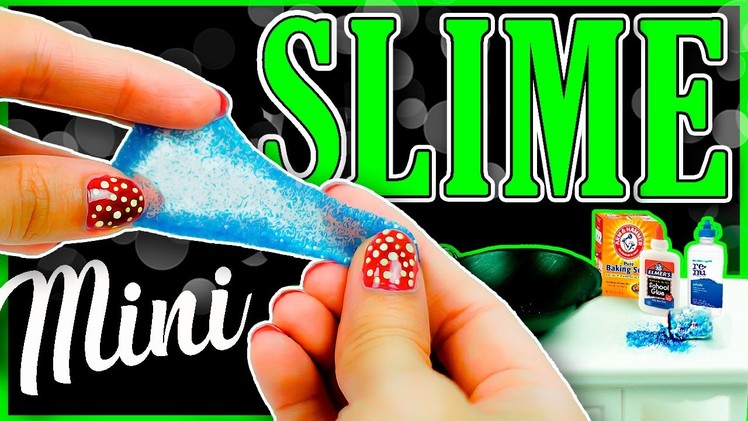 DIY Miniature Glitter SLIME + Mini Supplies ~ Dollhouse Tutorial [ No Borax ] 4K