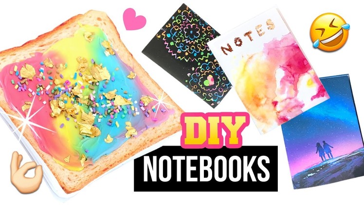 DIY Notebooks Inspired By INSTAGRAM!! Unicorn Toast, Galaxy, Rose Gold and MORE!