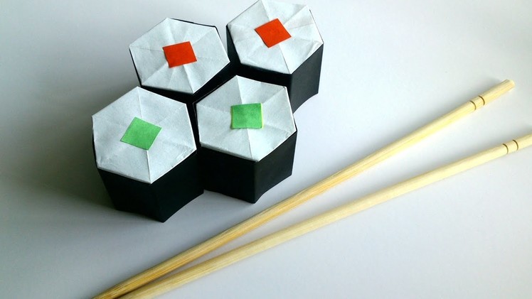 DIY Origami Sushi Rolls - Paper Sushi Rolls.