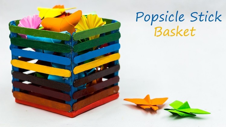 Diy Popsicle Stick Basket