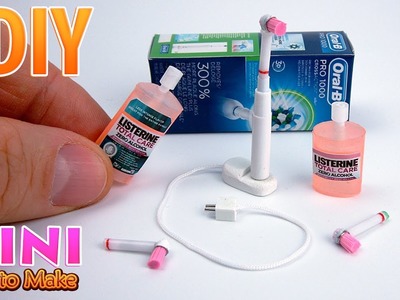 DIY Realistic Miniature Electric Toothbrush | DollHouse | No Polymer Clay!