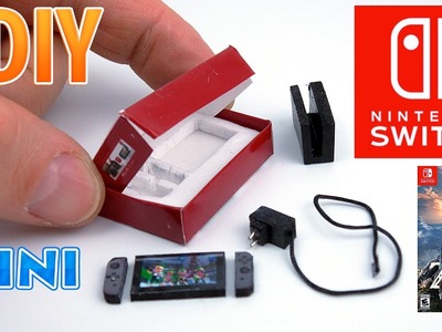 DIY Realistic Miniature Nintendo Switch | DollHouse | No Polymer Clay!