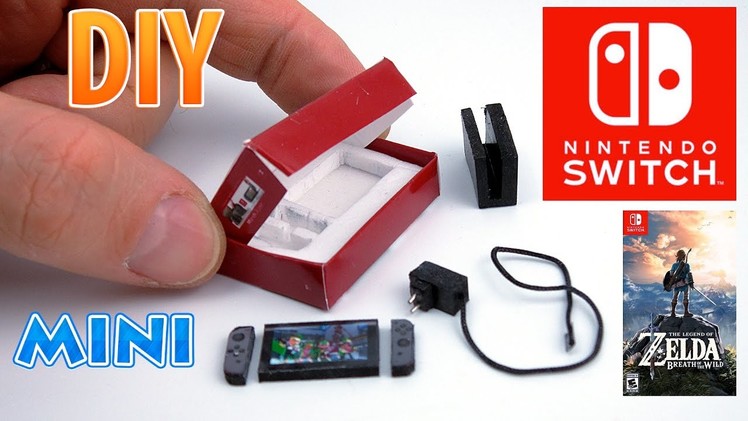 DIY Realistic Miniature Nintendo Switch | DollHouse | No Polymer Clay!