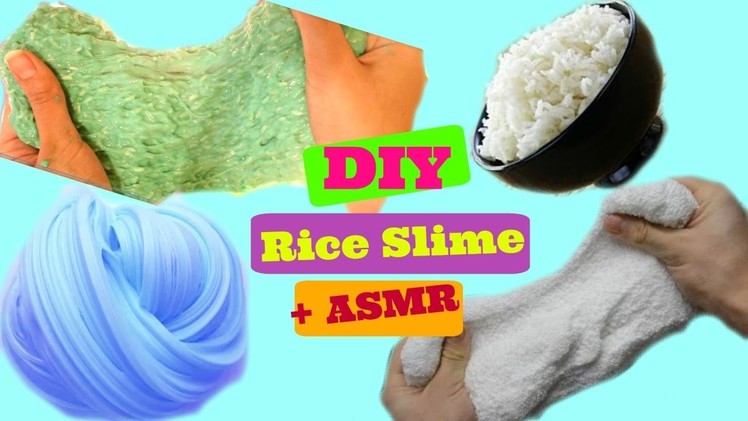 DIY Rice Slime Without Borax|How Make Rice Slime Without Borax + ASMR