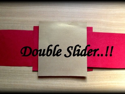 Diy | Scrap Book Ideas| Double Slider Card Tutorial by Navyatha Rai. !!