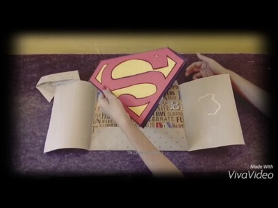 DIY Superman explosion card idea