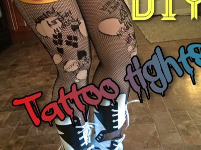 DIY: TATTOO LEGGINGS.TIGHTS (HARLEY QUINN COSPLAY SERIES)