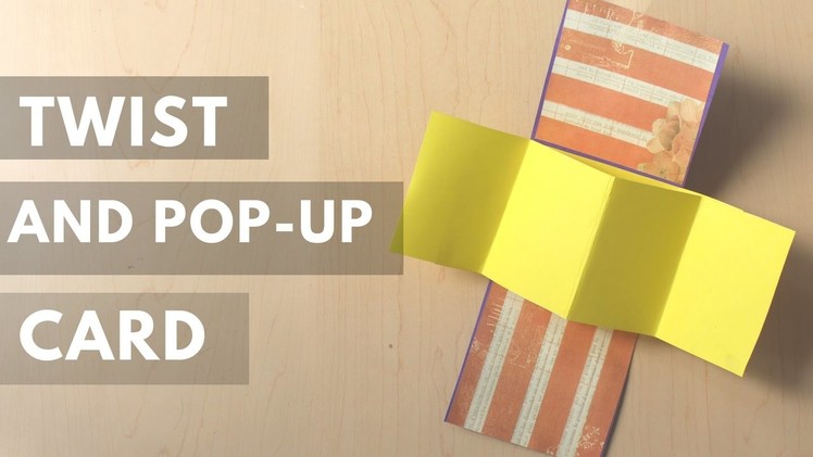 DIY - Twist and Pop-Up card tutorial | Easy card for Father's Day
