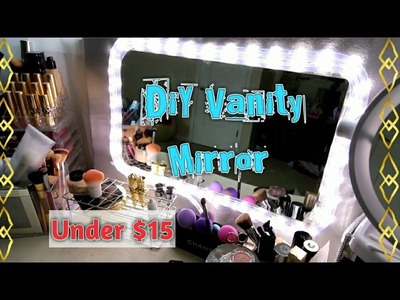DIY Vanity Mirror With Lights - Do It Your Self for Under $15 Collab