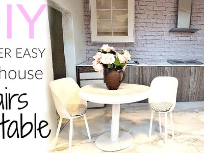 DIY: very easy dollhouse chairs & table