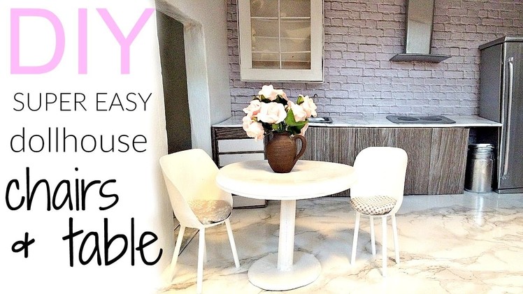 DIY: very easy dollhouse chairs & table