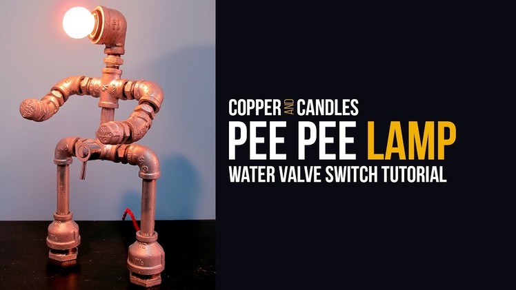 DIY Water Valve Light Switch Tutorial Galvanized Pipe Lamp and Industrial Design Steampunk Design