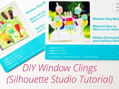 DIY Window Clings with Silhouette Window Cling Material (Silhouette Studio Tutorial)
