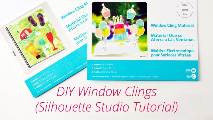 DIY Window Clings with Silhouette Window Cling Material (Silhouette Studio Tutorial)