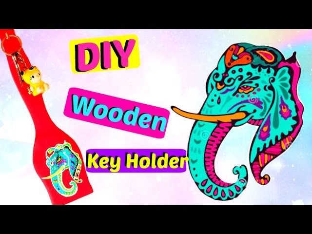 DIY Wooden Key Holder. Hanger | Craft Ideas | Art and Craft at home