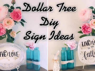Dollar Tree DIY Signs | Easy Home Decor Ideas