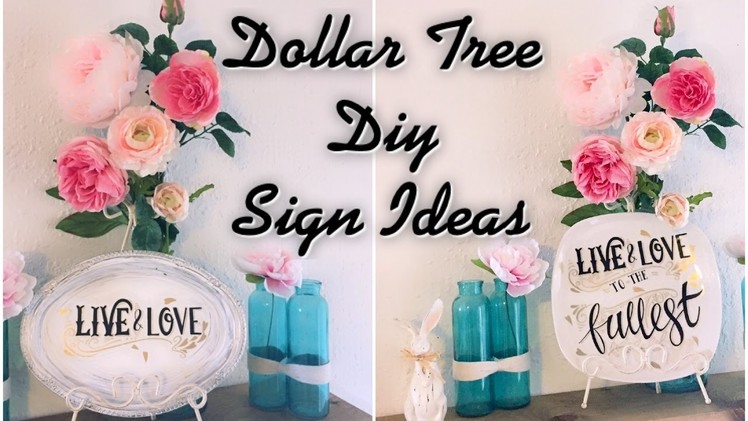 Dollar Tree DIY Signs | Easy Home Decor Ideas