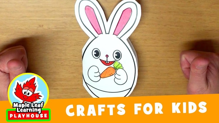 Easter Bunny Card Craft for Kids | Maple Leaf Learning Playhouse