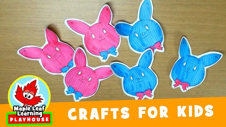 Easter Bunny Decoration Craft for Kids | Maple Leaf Learning Playhouse