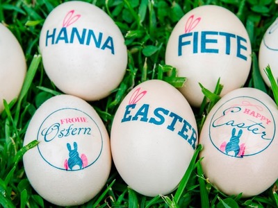 Easter Craft:  How to print or transfer images onto Easter Eggs