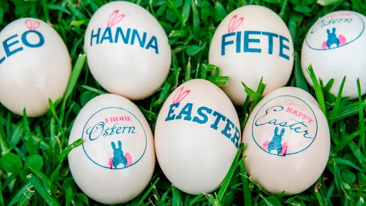 Easter Craft:  How to print or transfer images onto Easter Eggs