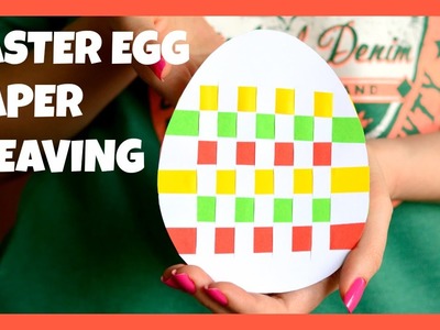 Easter Egg Paper Weaving - paper craft idea