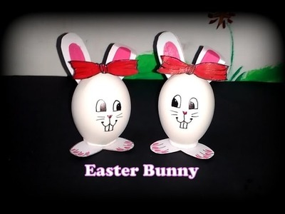 Easter Special: Easter Bunny from eggshell. Eggshell Craft.