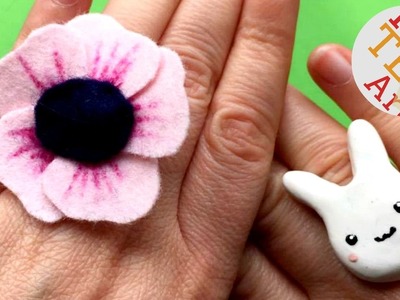 Easy Felt Flower Ring DIY - Easy Jewellery DIYs - Sew a Flower RING DIY