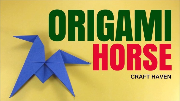 Fun and Easy Origami Horse - Easy #Origami Animal Tutorial for Beginners - DIY Paper Horse
