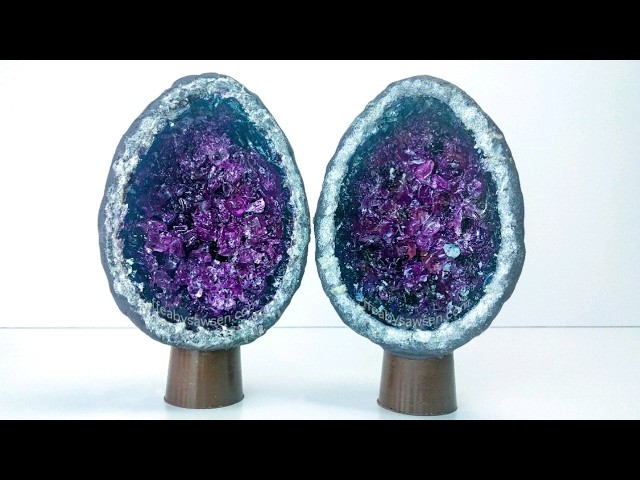 Geode Chocolate Easter egg - Easter DIY - geode tutorial