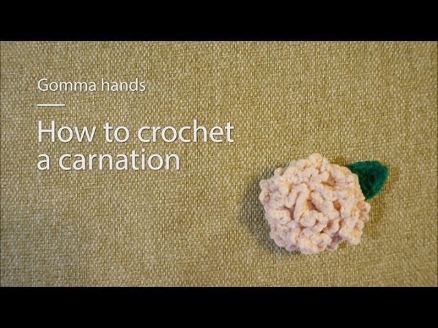 [Gomma hands]How to crochet a carnation for mother's day([곰마핸즈]어버이날 카네이션 코바늘뜨기)