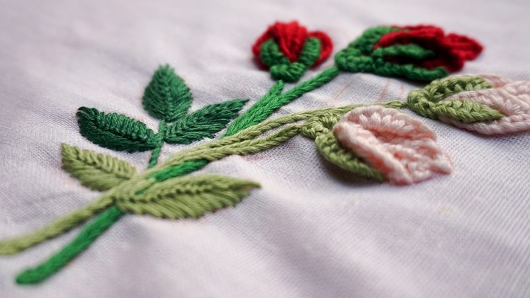 Hand Embroidery Flowers | cómo bordar flores (paso a paso) | by Diy Stitching - 14
