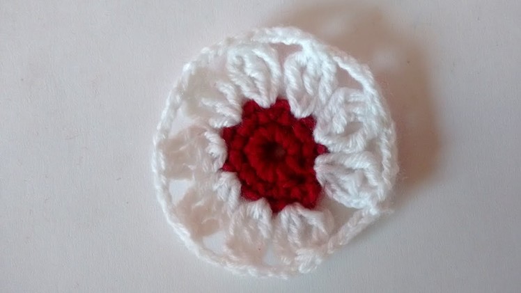 How to crochet a flower.