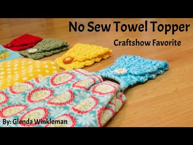 How To Crochet - Quick & Easy - (No Sew) Towel Topper!