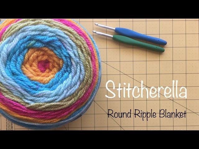 How to Crochet the Beginner's Round Ripple 12 Point Blanket | Stitcherella