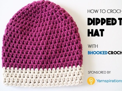 How to Crochet the Dipped Tip Crochet Hat - Beginner Friendly