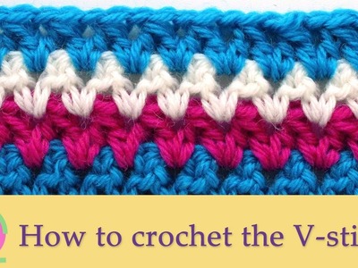 How to crochet the V-stitch