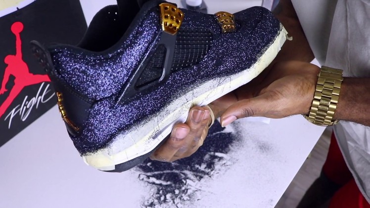 HOW TO CUSTOMIZE  SHOES WITH GLITTER CORRECTLY DIY