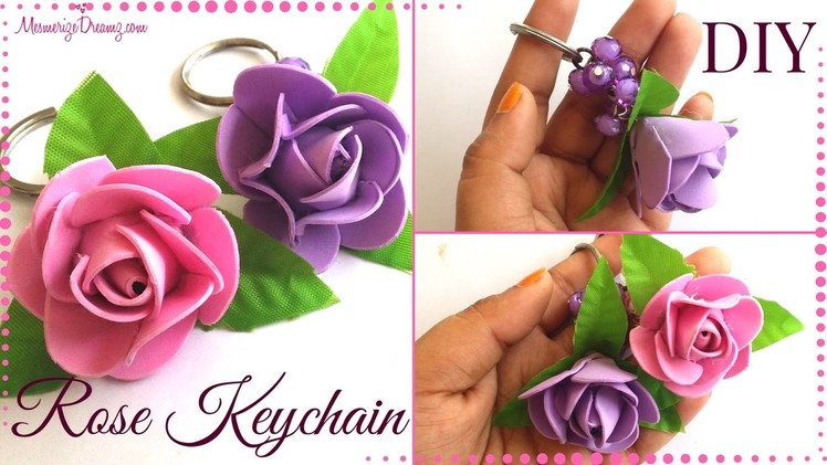 How to | DIY Easy Keychain Ideas with Rose for Girls | Simple Gift Ideas by Maya Kalista !