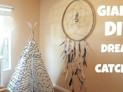 HOW TO MAKE A EASY GIANT DREAM CATCHER!
