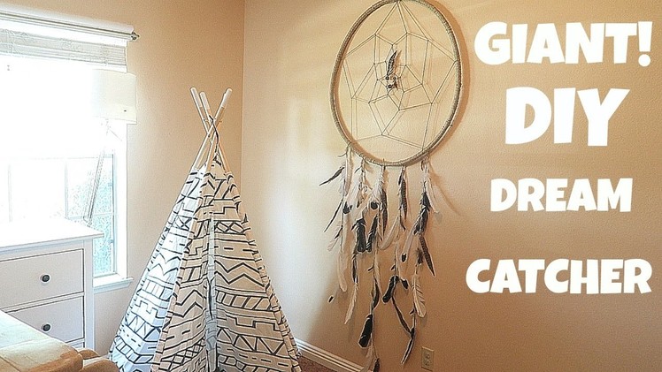 HOW TO MAKE A EASY GIANT DREAM CATCHER!