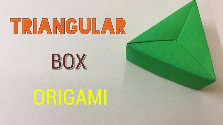 How to Make a Paper Triangle Box - Easy Craft Tutorials