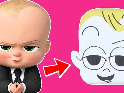 How To Make Boss Baby Fridge Magnet | Children Arts & Craft Tutorial | The Toy Club - Fun For Kids!