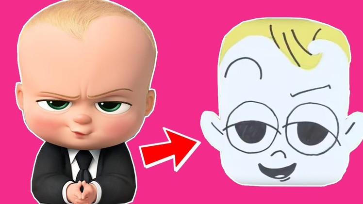 How To Make Boss Baby Fridge Magnet | Children Arts & Craft Tutorial | The Toy Club - Fun For Kids!