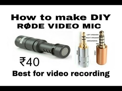 How to make DIY YouTube Vlogging mic under ₹40 in "Hindi"